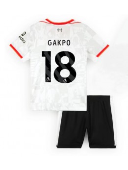 Billige Liverpool Cody Gakpo #18 Tredjedraktsett Barn 2024-25 Kortermet (+ Korte bukser)